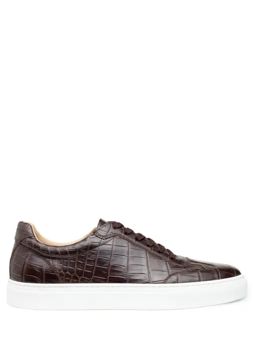 Кеды из кожи крокодила PALINI