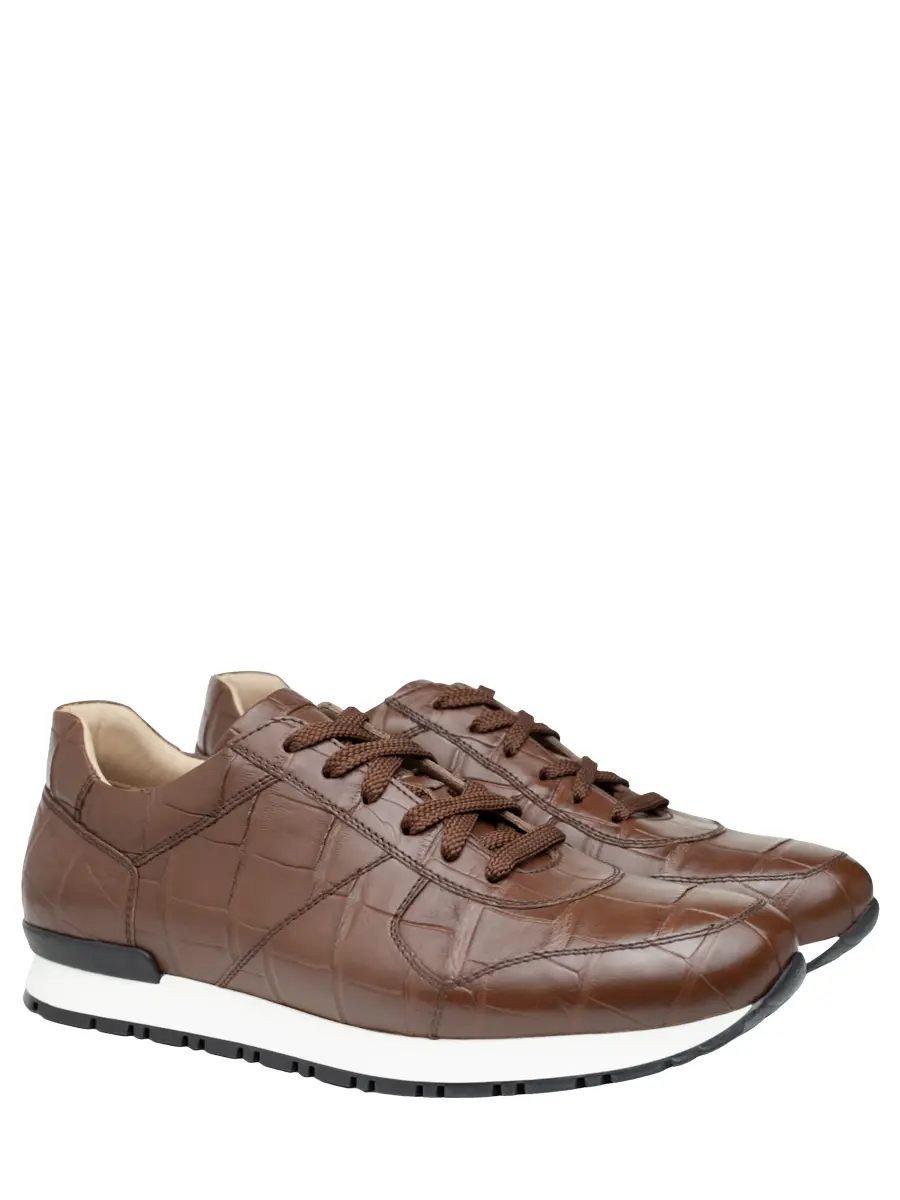 Кроссовки из кожи крокодила