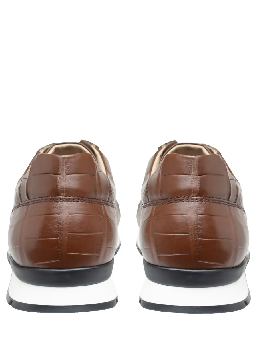 Кроссовки из кожи крокодила