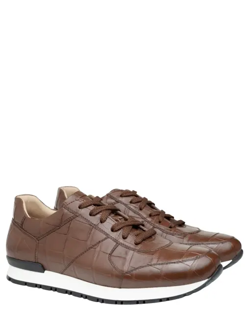 Кроссовки из кожи крокодила PALINI