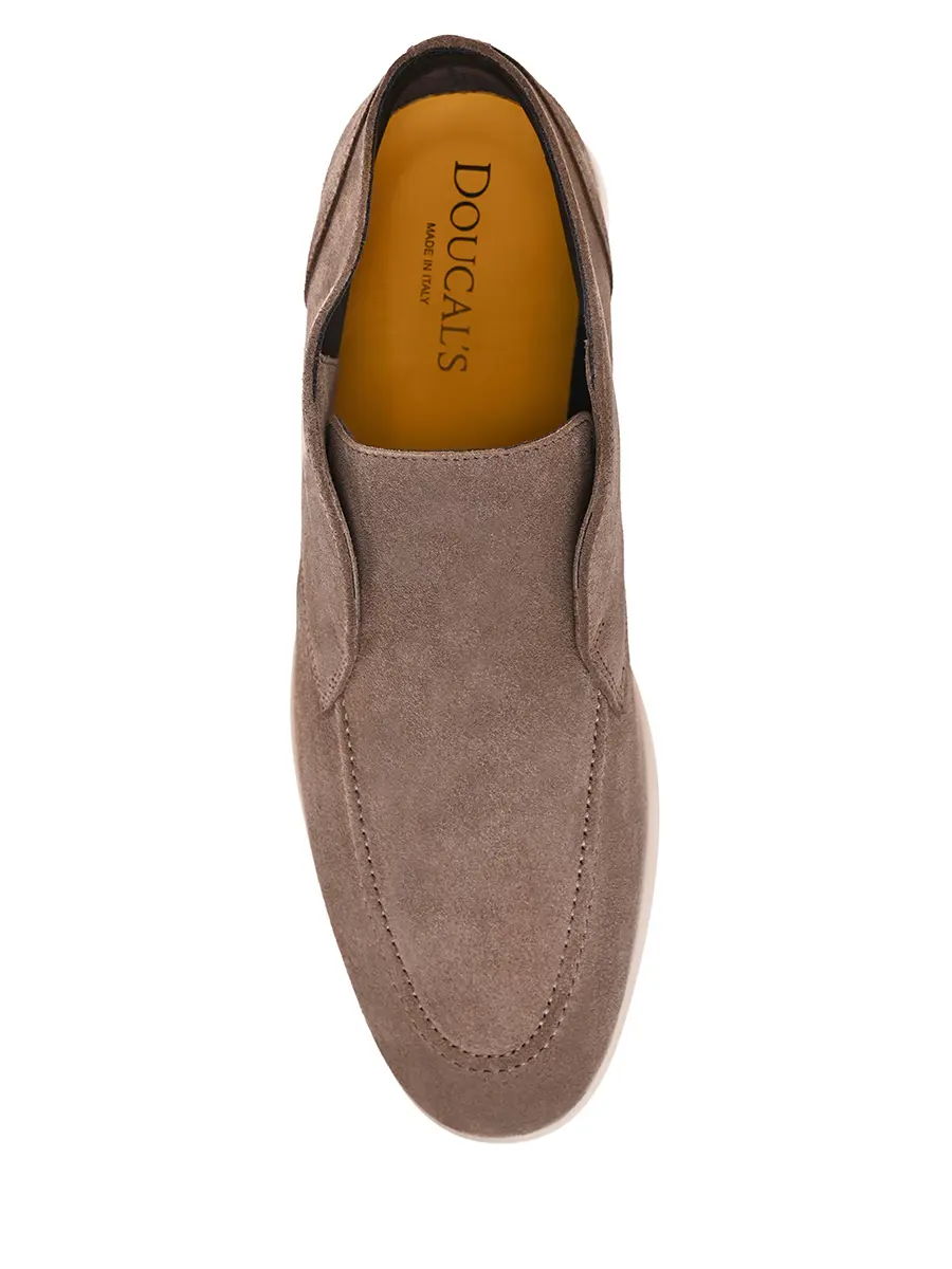 Лоферы замшевые