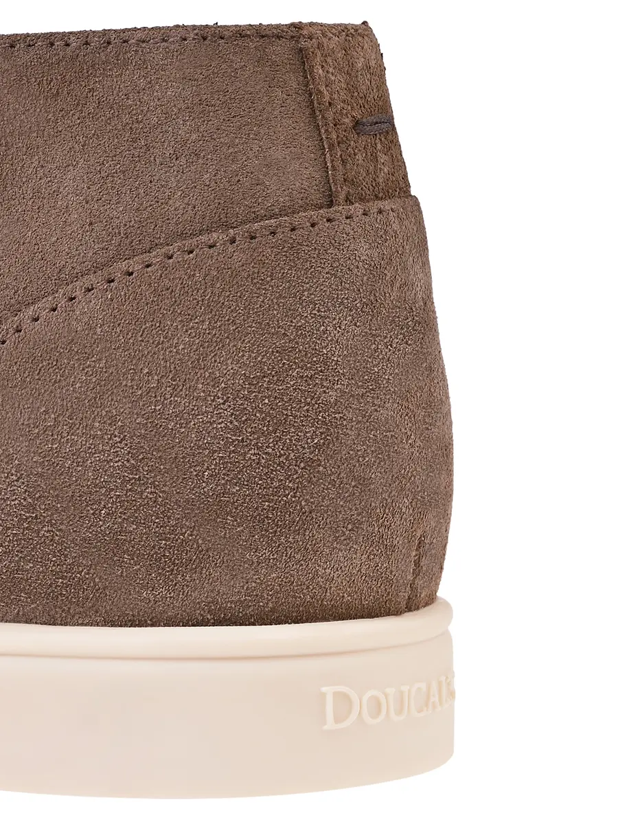 Лоферы замшевые