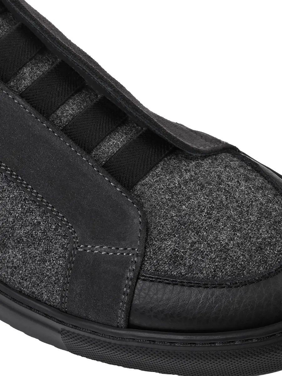 Кеды комбинированные на меху