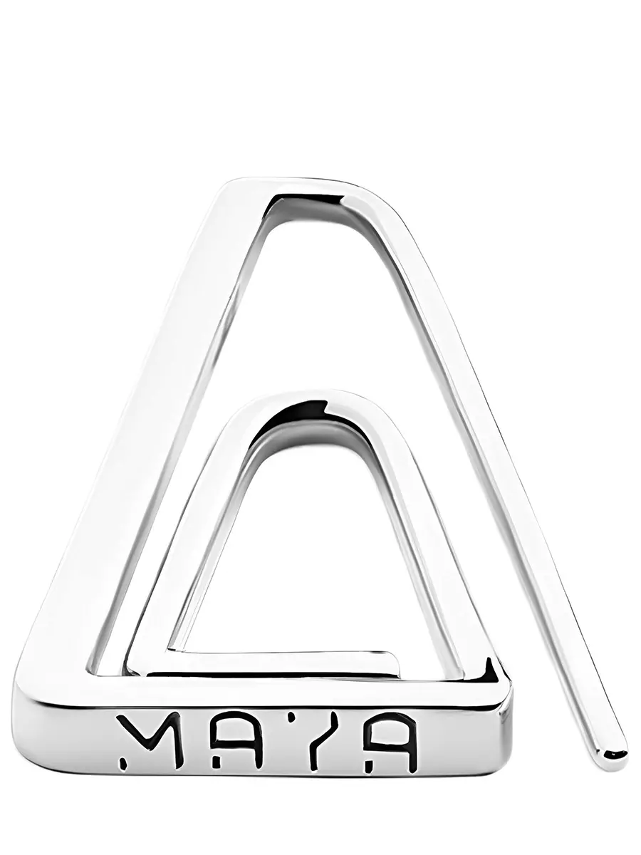 Серьги-скрепки в белом золоте