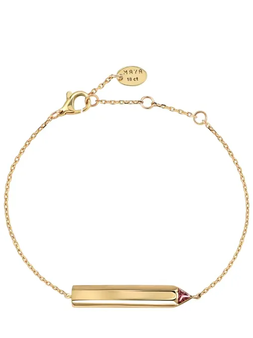 Браслет-карандаш в жёлтом золоте MAYA GEMSTONES
