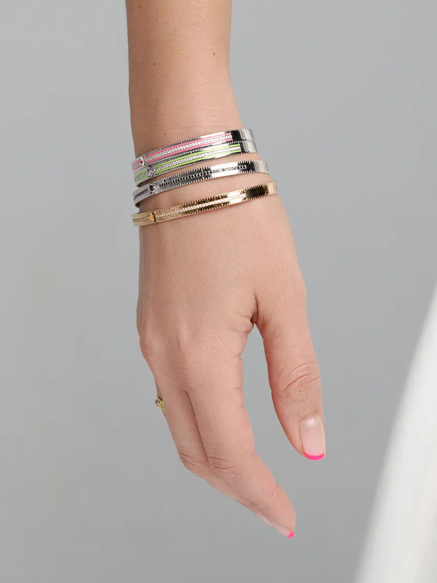 Браслет-линейка в жёлтом золоте