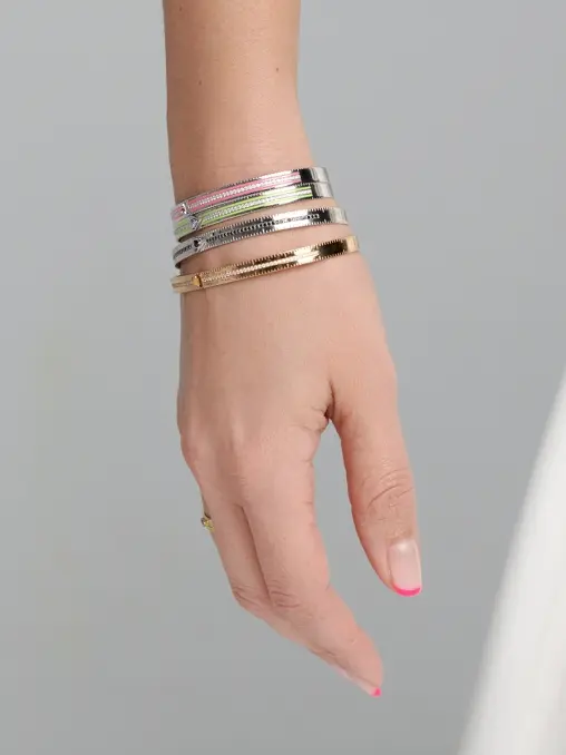 Браслет-линейка в жёлтом золоте MAYA GEMSTONES