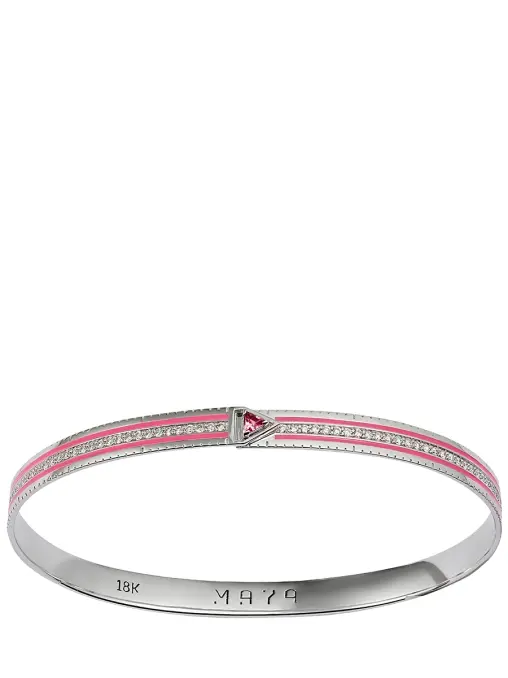 Браслет-линейка в белом золоте MAYA GEMSTONES