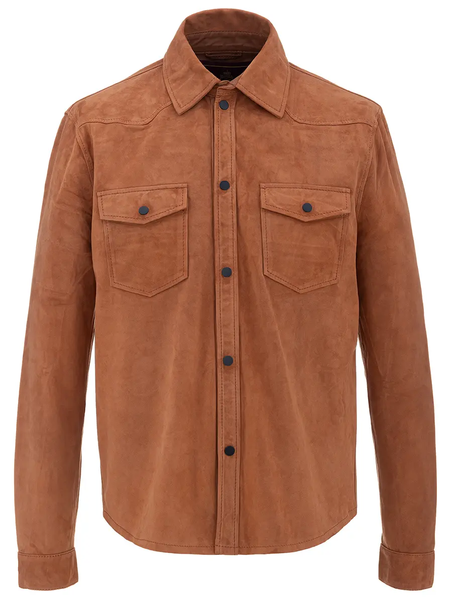 Рубашка замшевая