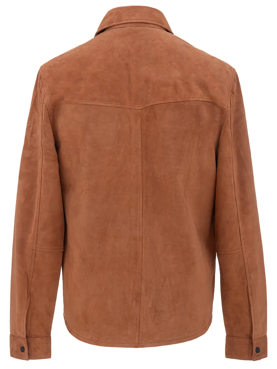 Рубашка замшевая