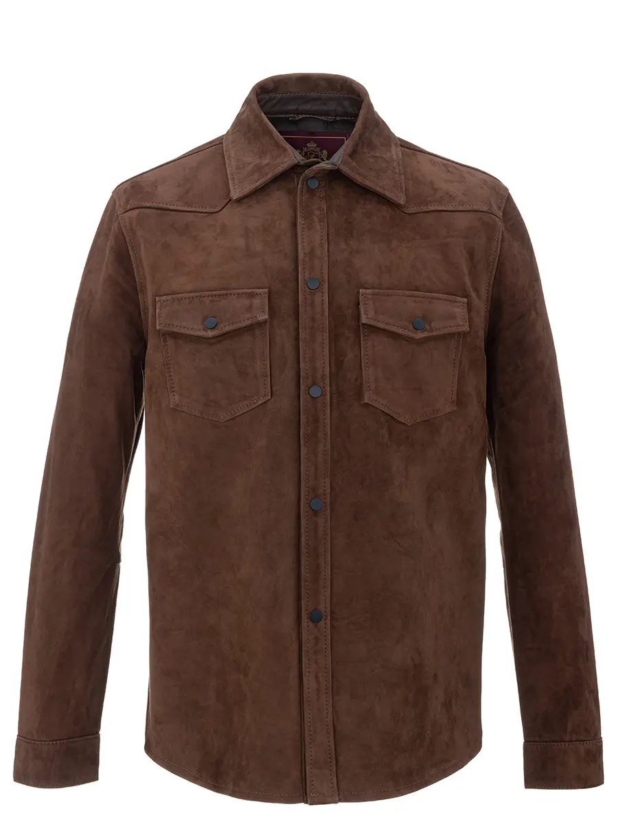 Рубашка замшевая