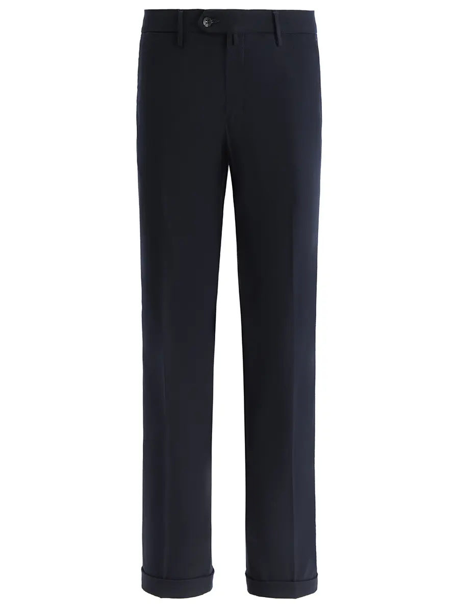 Брюки однотонные