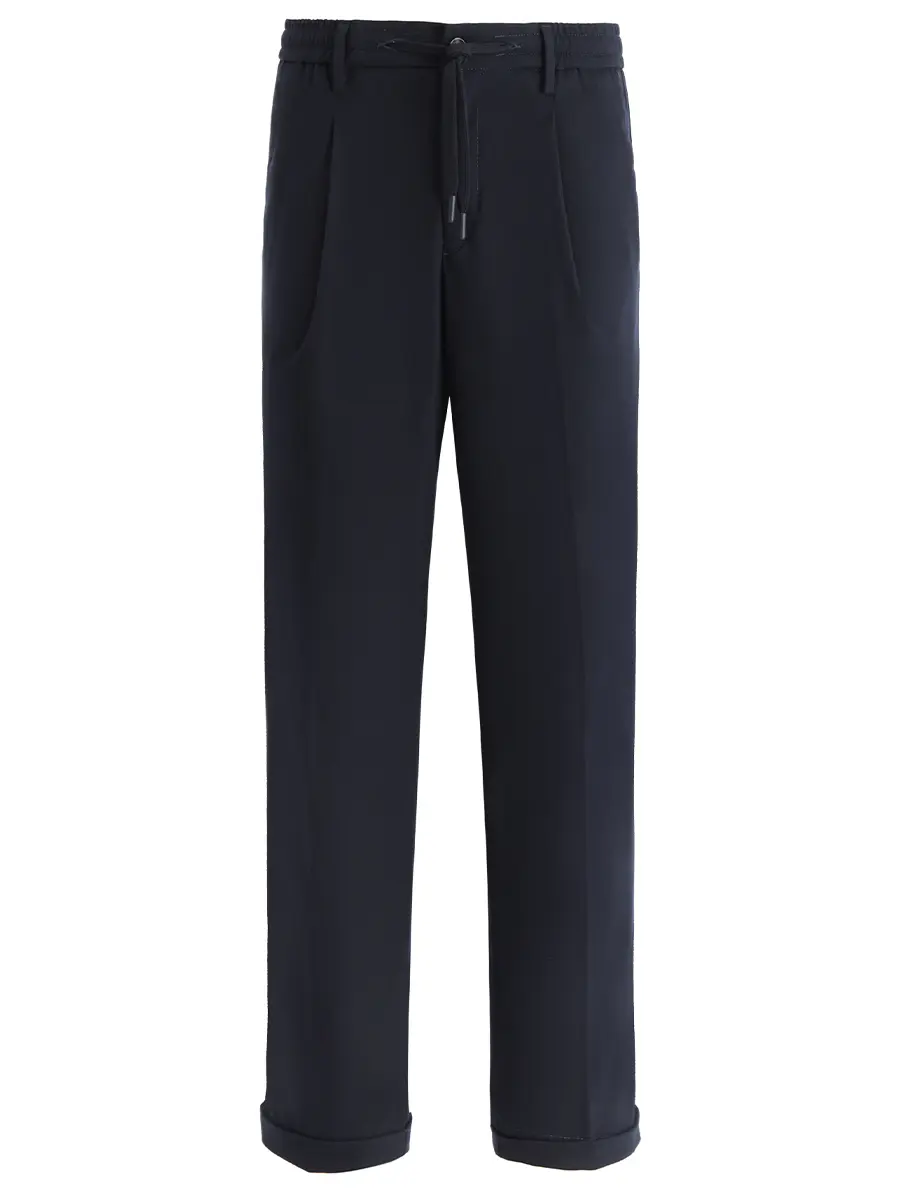 Брюки однотонные