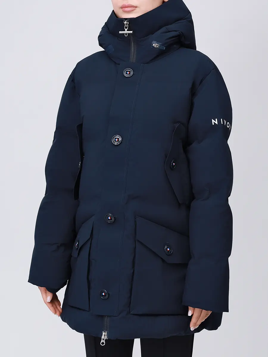 Пуховик однотонный VARS