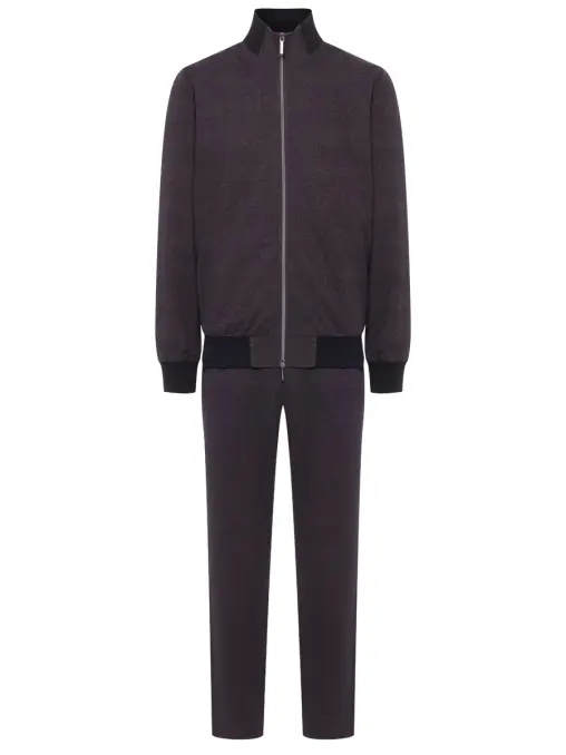 Костюм из шерсти и хлопка CAPOBIANCO