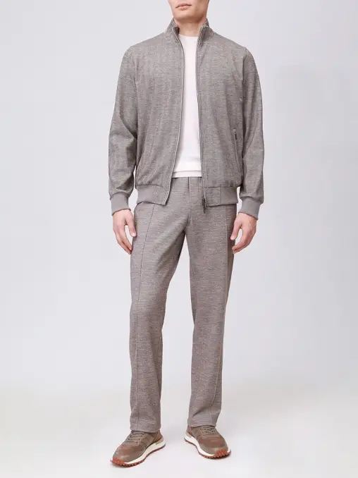 Костюм из шерсти и хлопка CAPOBIANCO