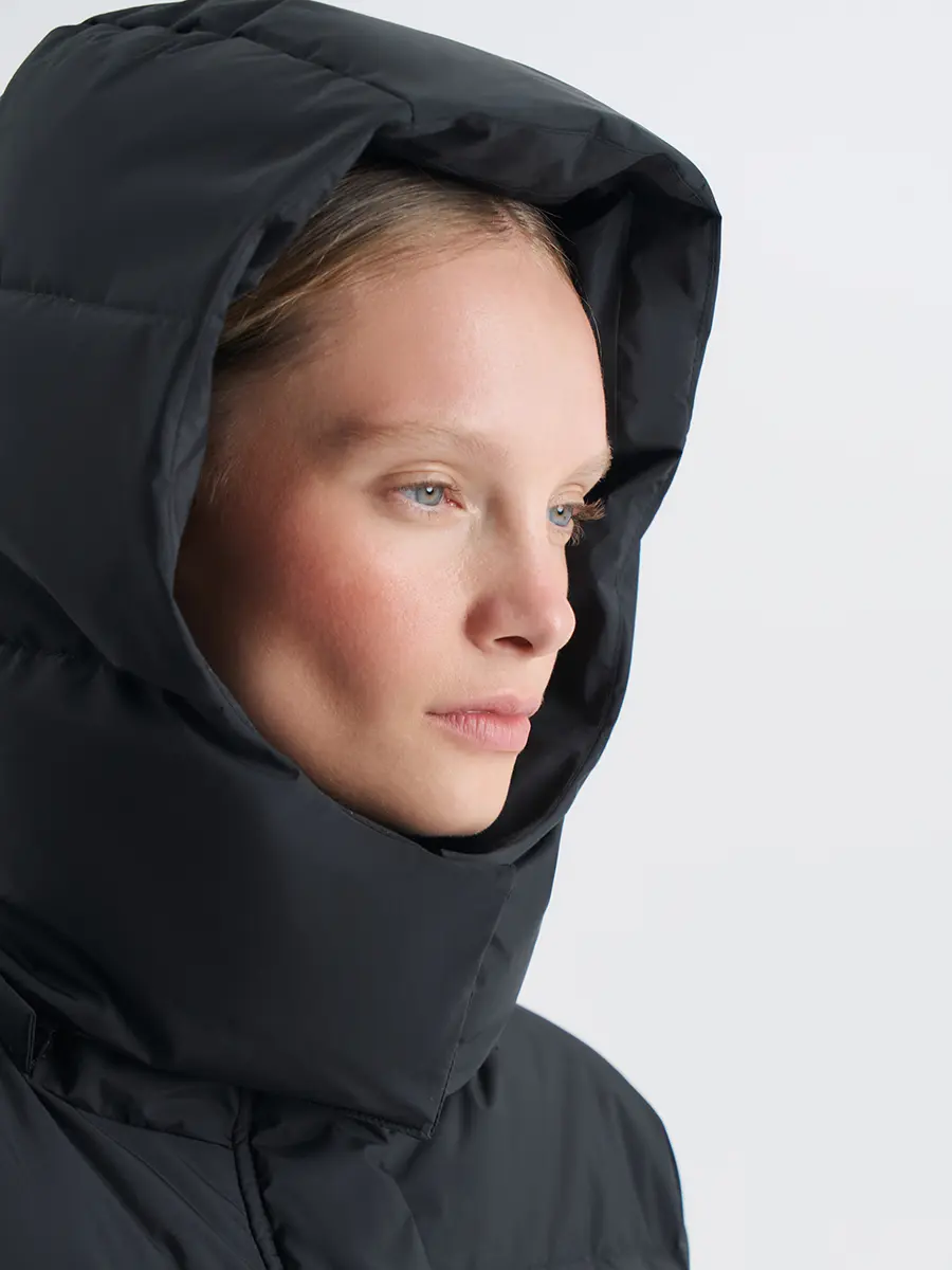 Пуховик однотонный Maggie