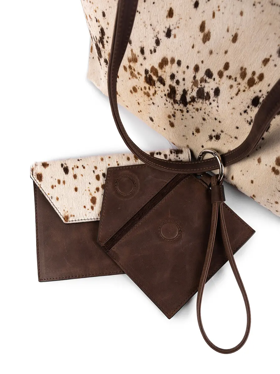 Шоппер M Даппл кожаный