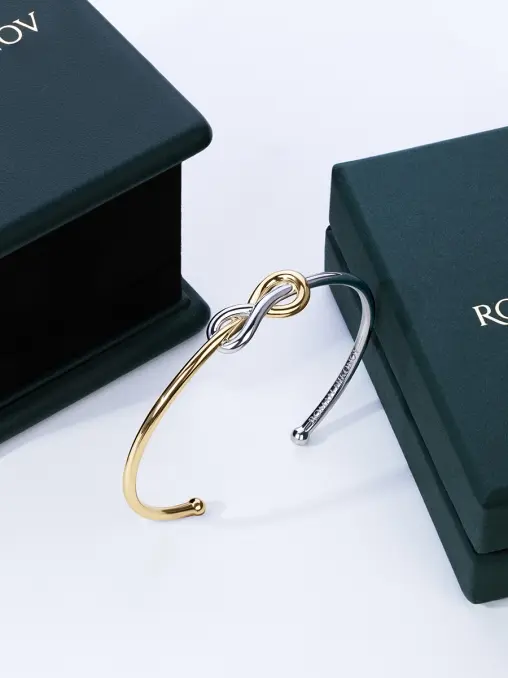 Браслет "Узел любви" двухсплавный ROMAN NIKONOV