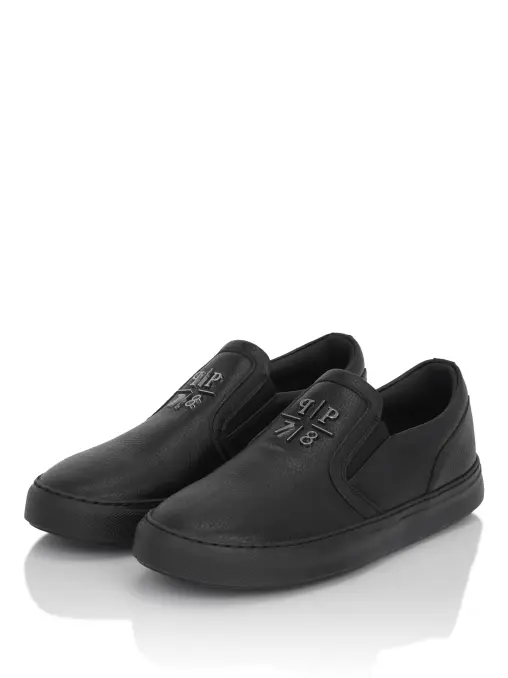 Слипоны кожаные PHILIPP PLEIN