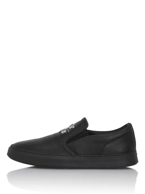 Слипоны кожаные PHILIPP PLEIN
