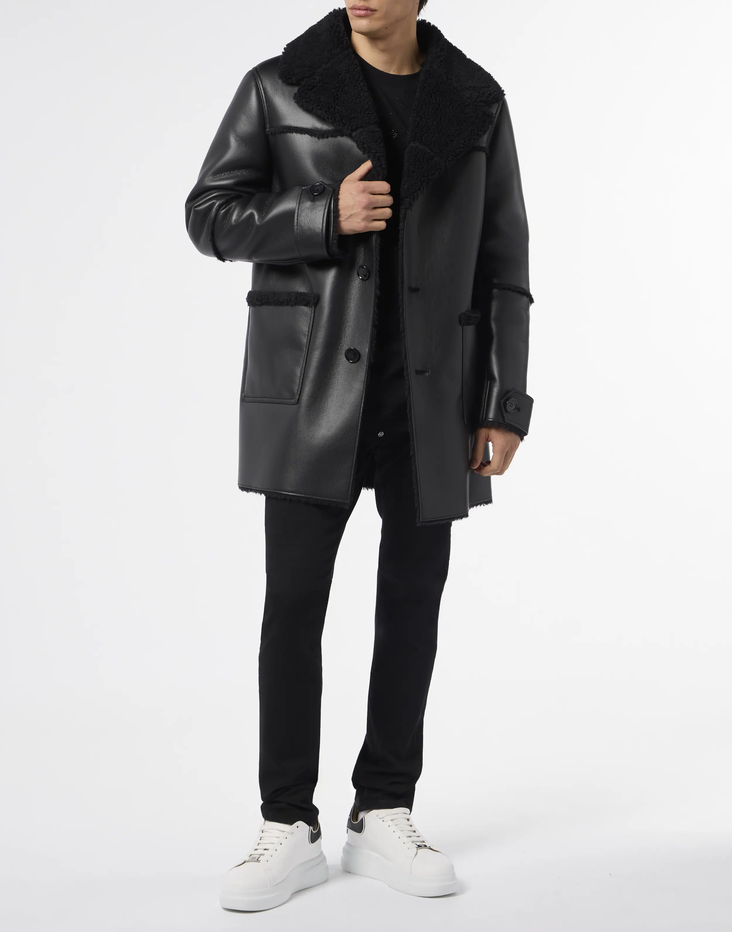 Дубленка из экокожи