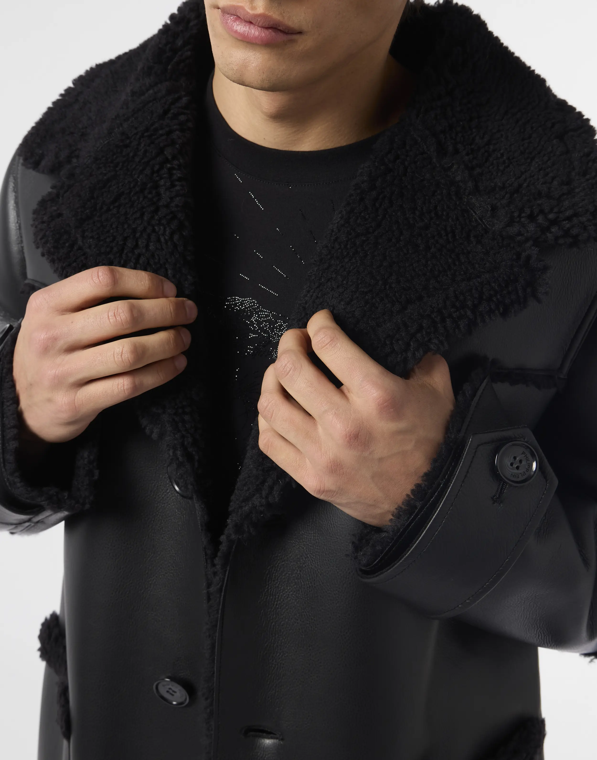 Дубленка из экокожи