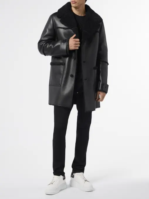 Дубленка из экокожи PHILIPP PLEIN