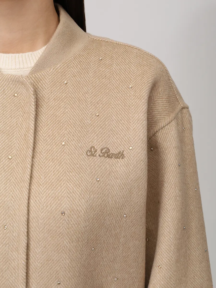 Бомбер шерстяной