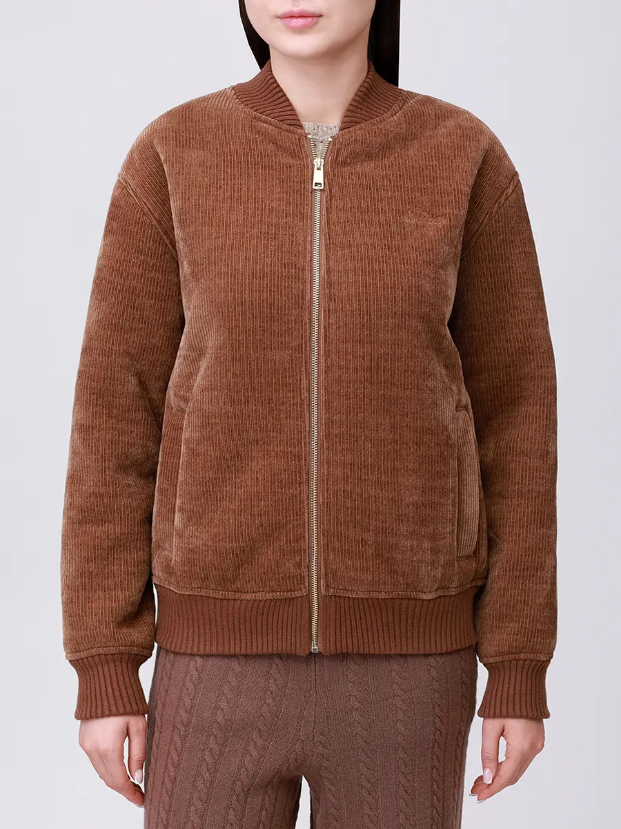 Бомбер вельветовый на меху