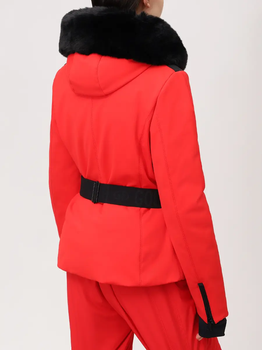 Пуховик однотонный