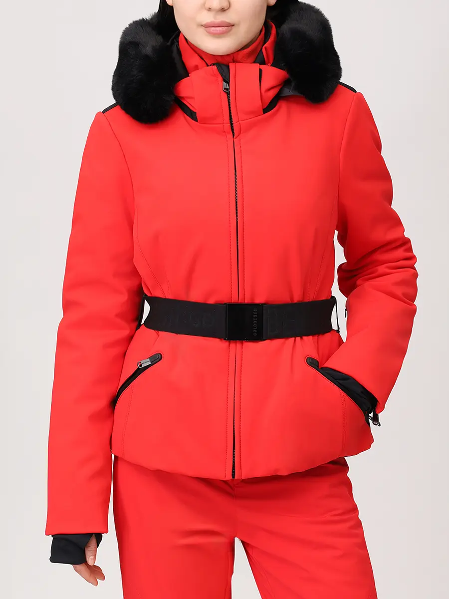 Пуховик однотонный