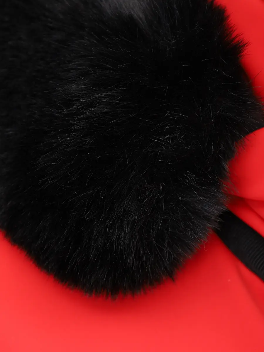 Пуховик однотонный