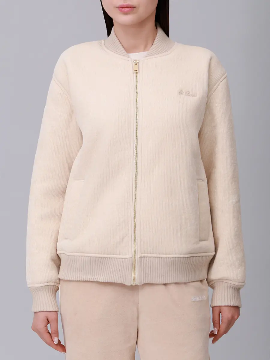 Бомбер вельветовый на меху