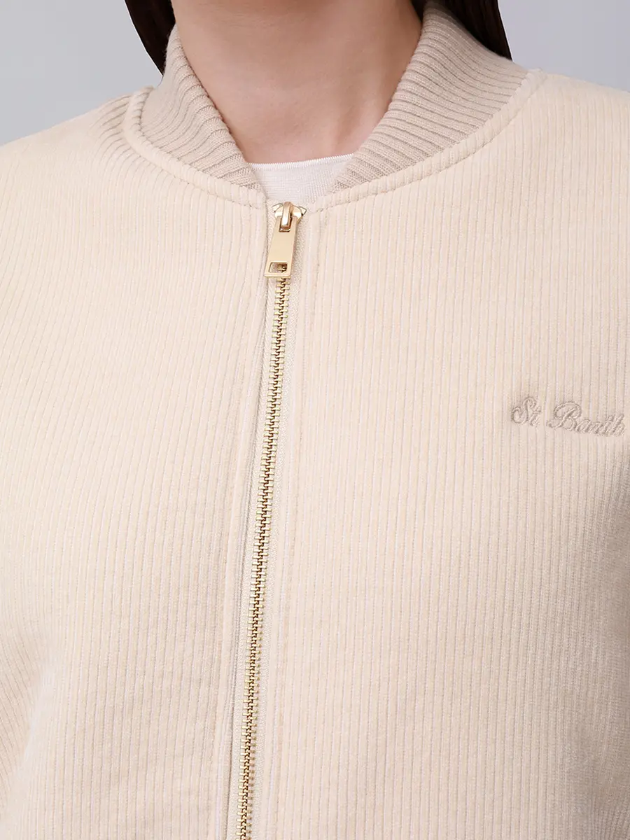 Бомбер вельветовый на меху