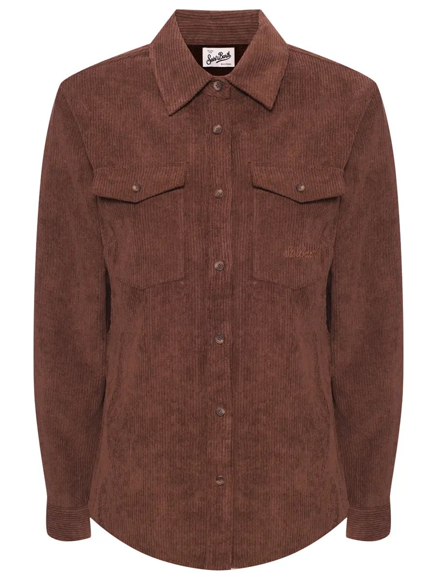 Рубашка вельветовая