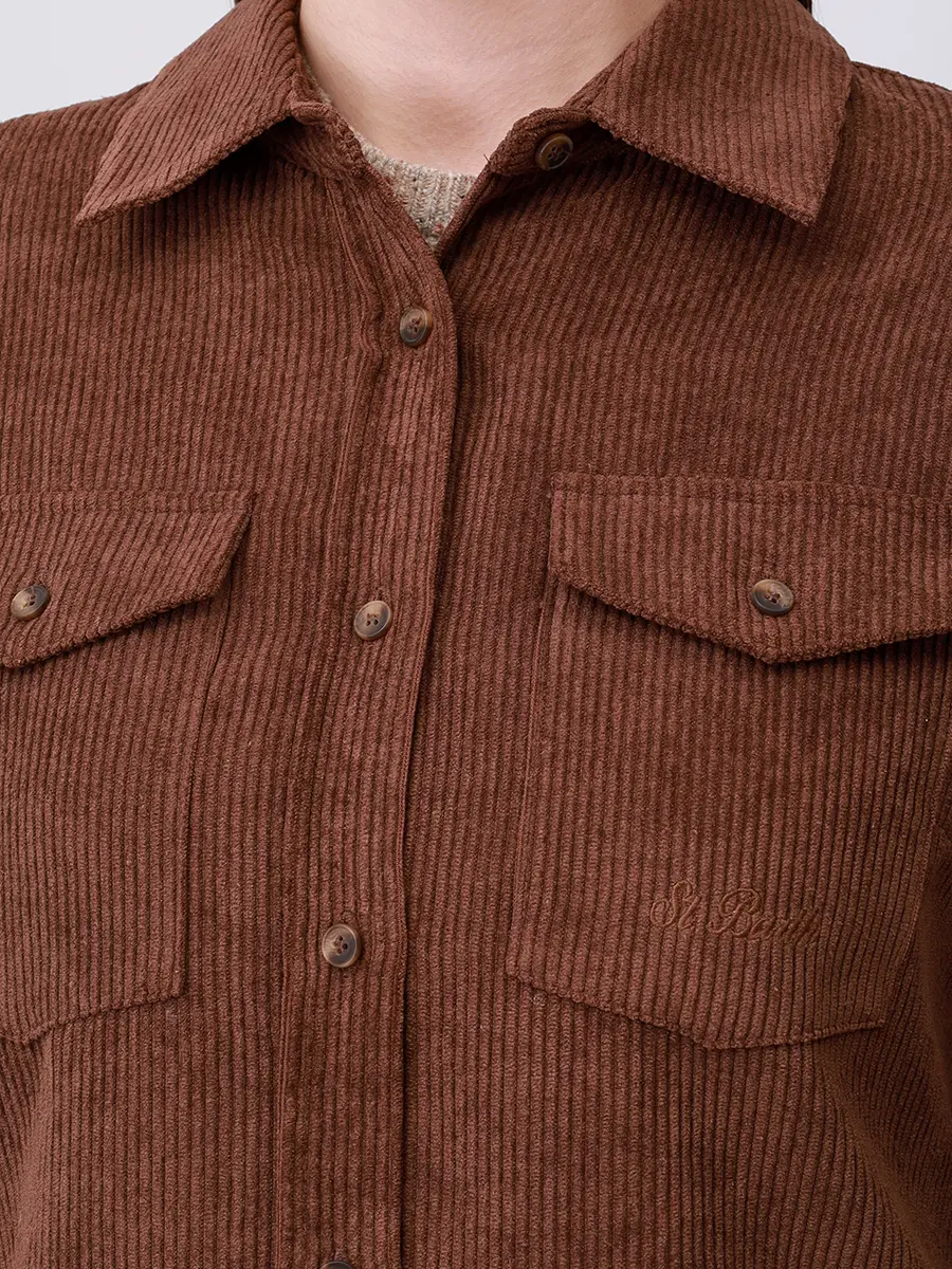 Рубашка вельветовая