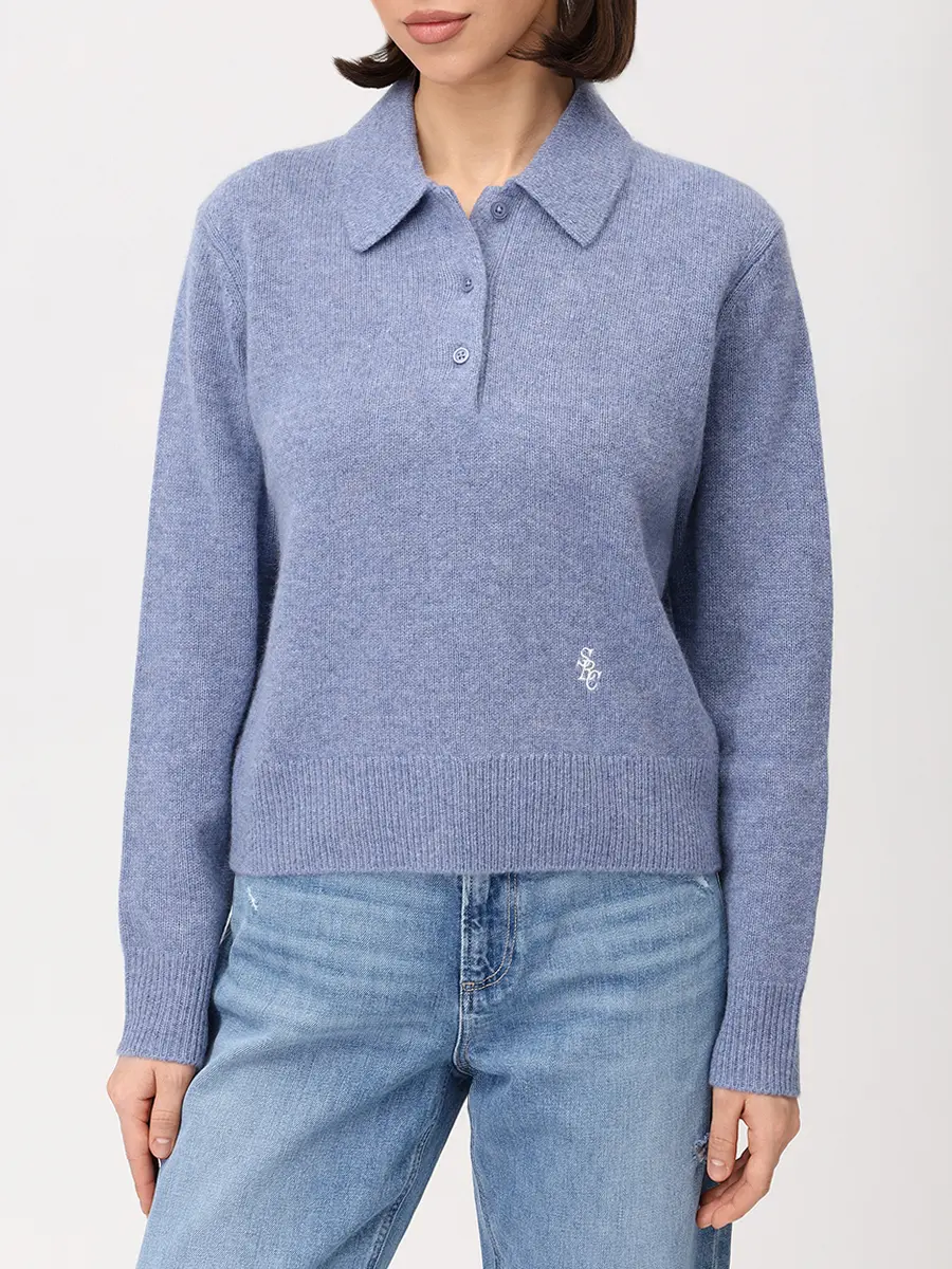 Поло из кашемира и шерсти