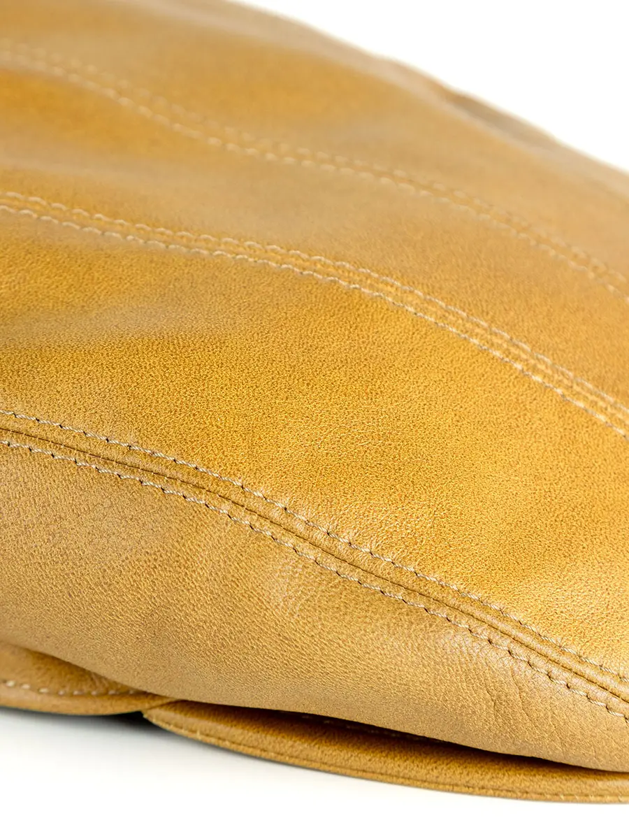 Кепка кожаная