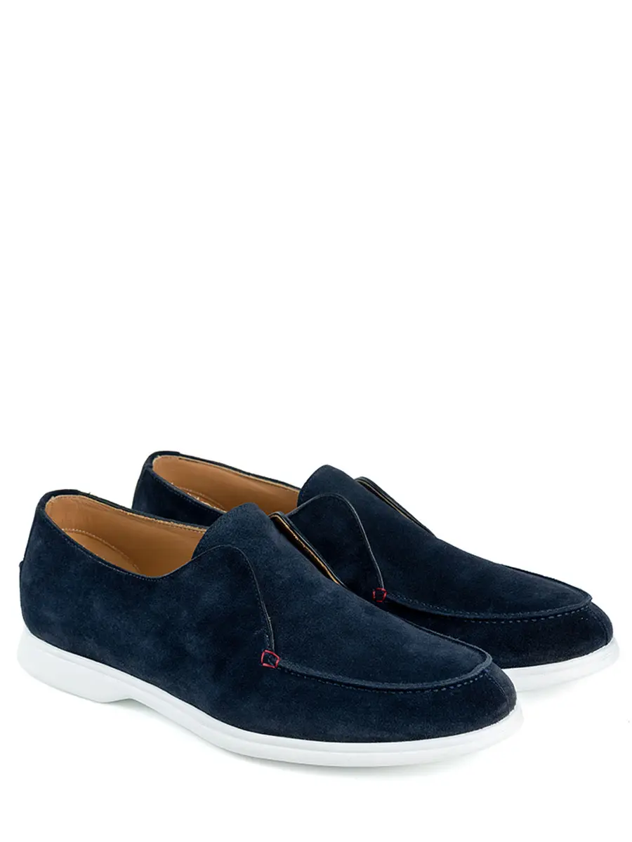 Лоферы замшевые