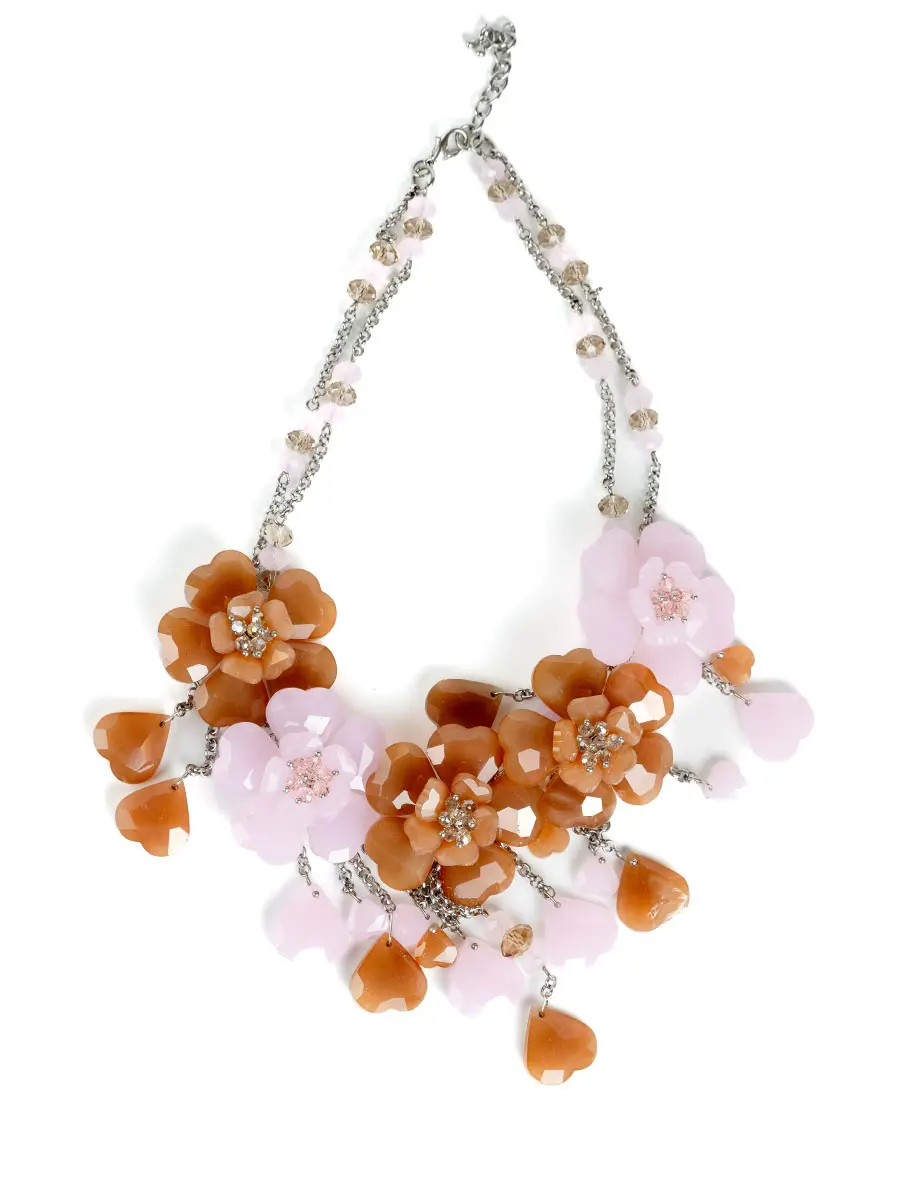 Колье из горного хрусталя