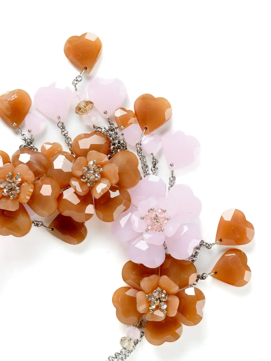 Колье из горного хрусталя