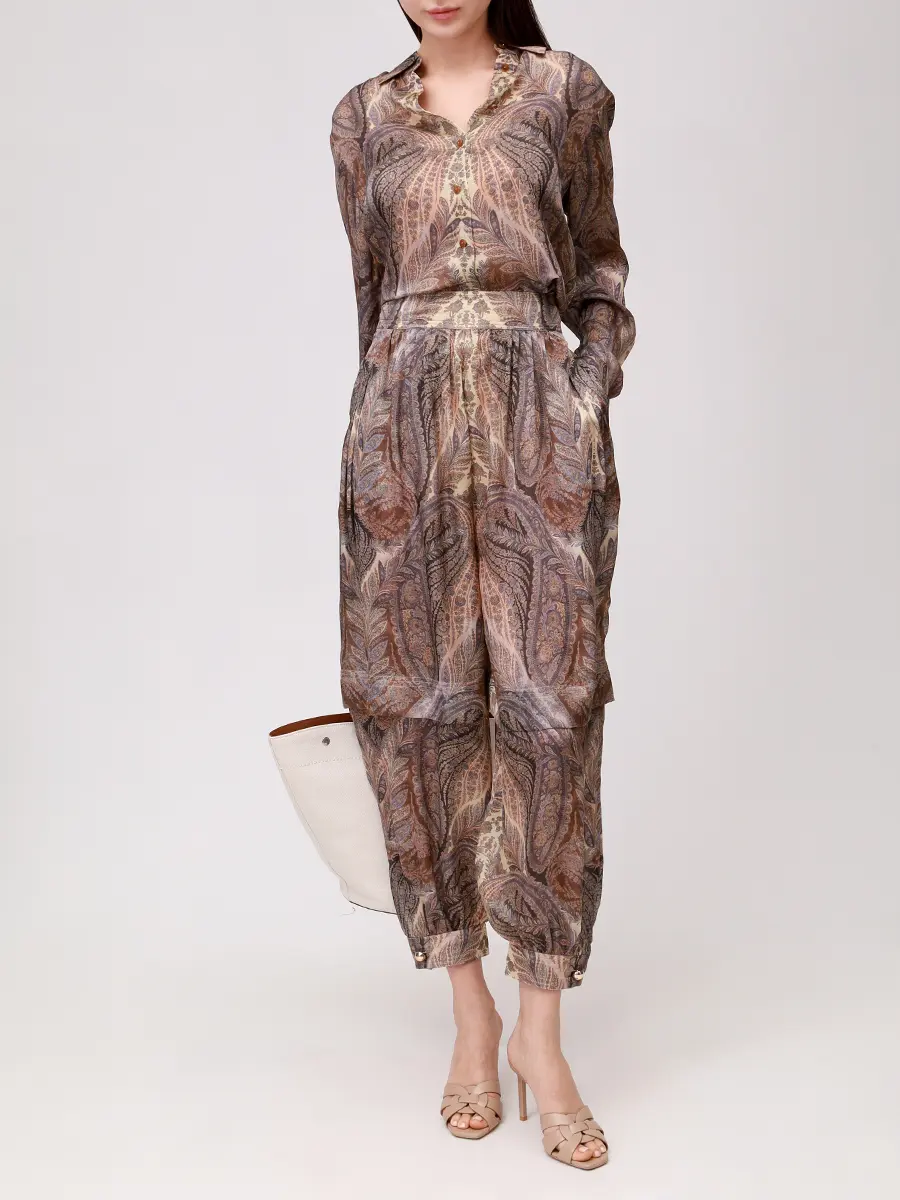 Рубашка шелковая