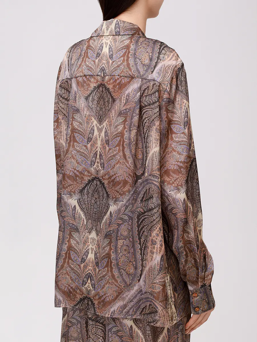 Рубашка шелковая