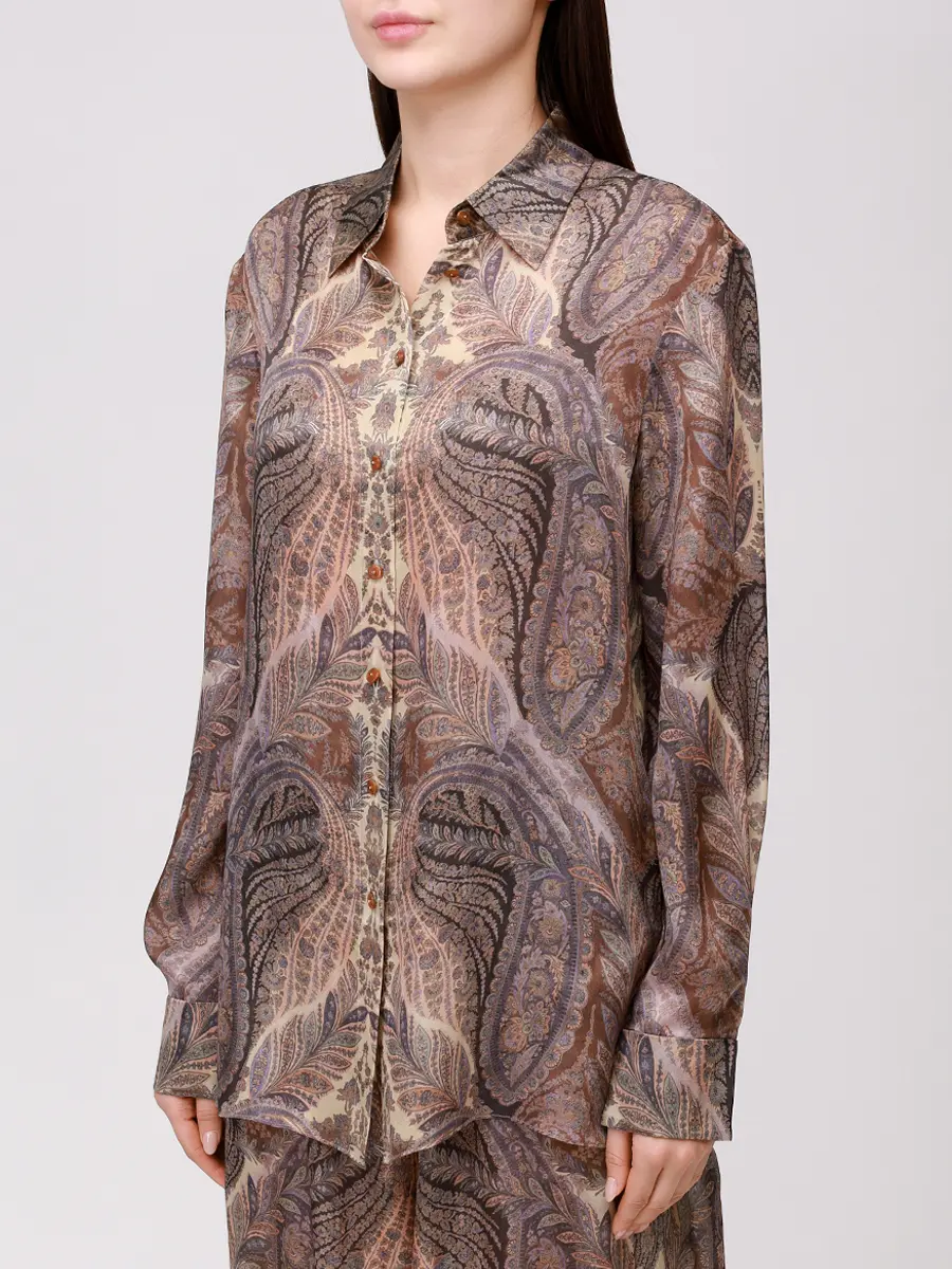 Рубашка шелковая