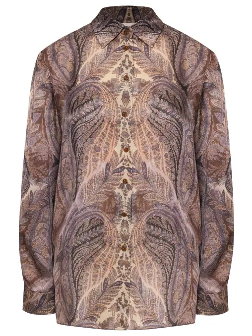 Рубашка шелковая ZIMMERMANN