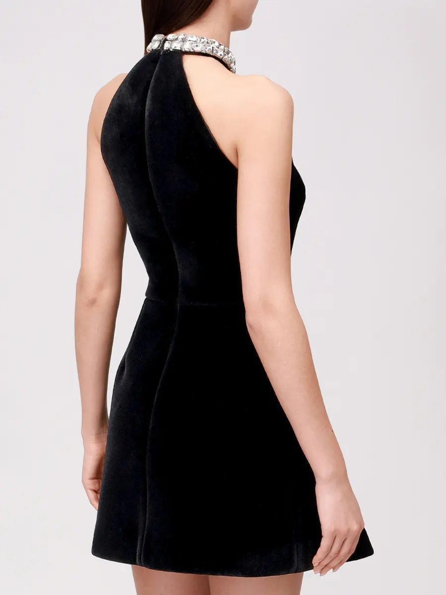 Платье бархатное