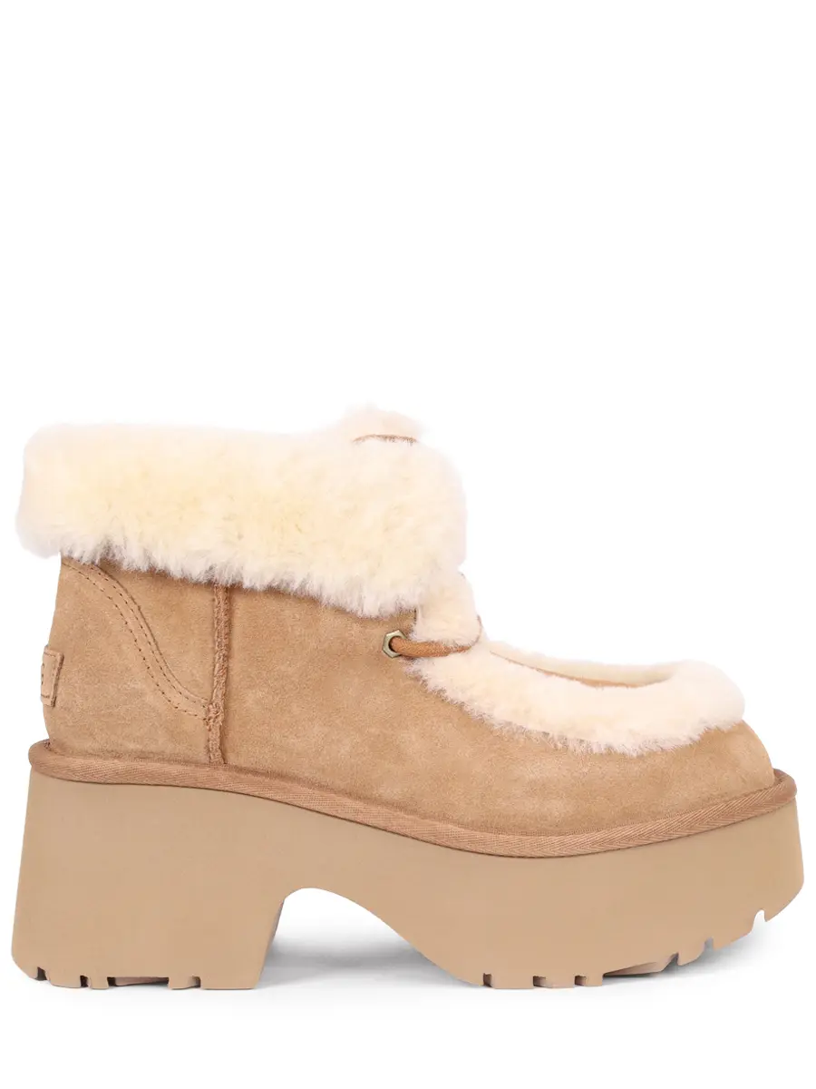 Ботинки замшевые на меху