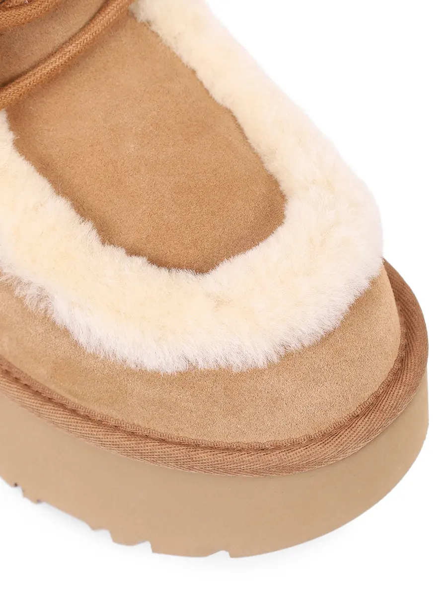 Ботинки замшевые на меху