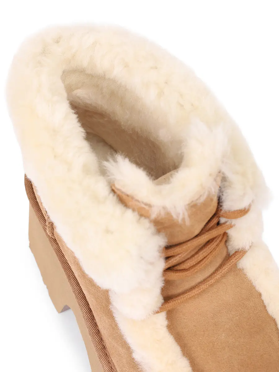 Ботинки замшевые на меху